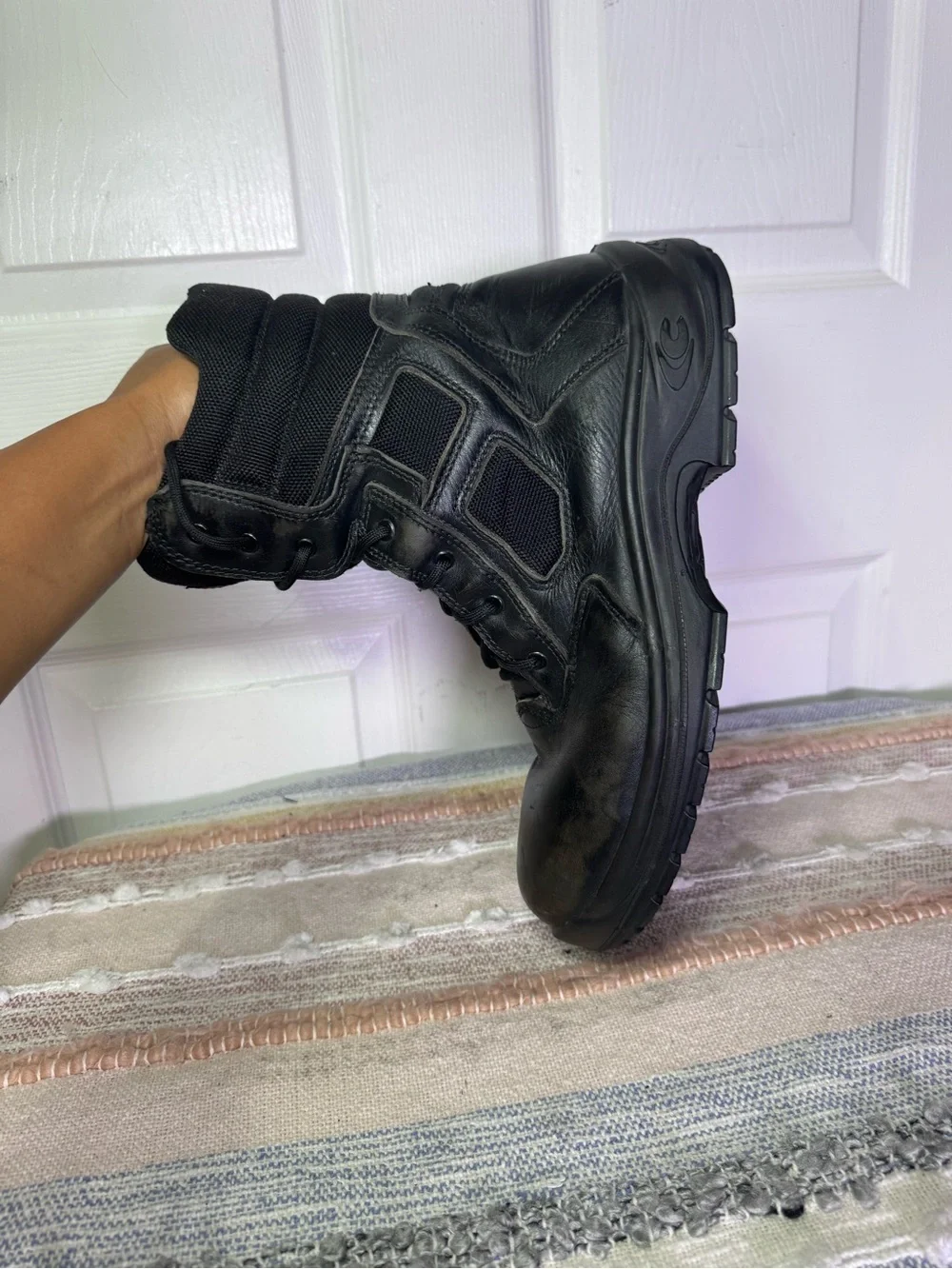 COFRA Men's Black Combat Boots